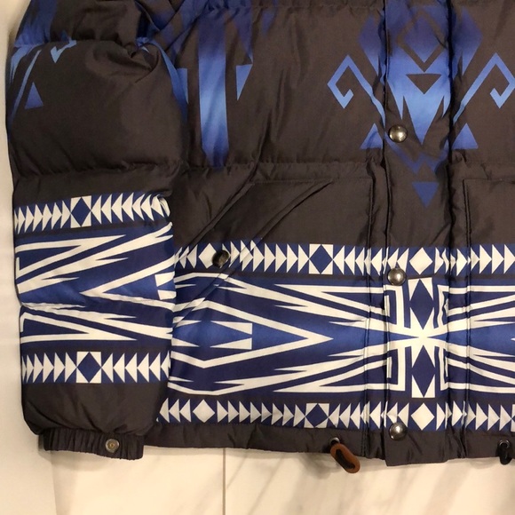 Men’s Polo Ralph Lauren Patterned Puffer Vest Jacket - Picture 3 of 4